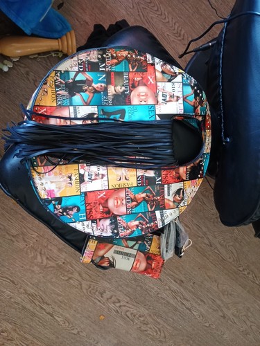 Zeitungspapier Tasche mit Geldbörse - Bild 2 von 7