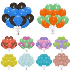 10-100 Latex PLAIN BALOON BALLONS Helium BALLOONS Quality Party Birthday Wedding