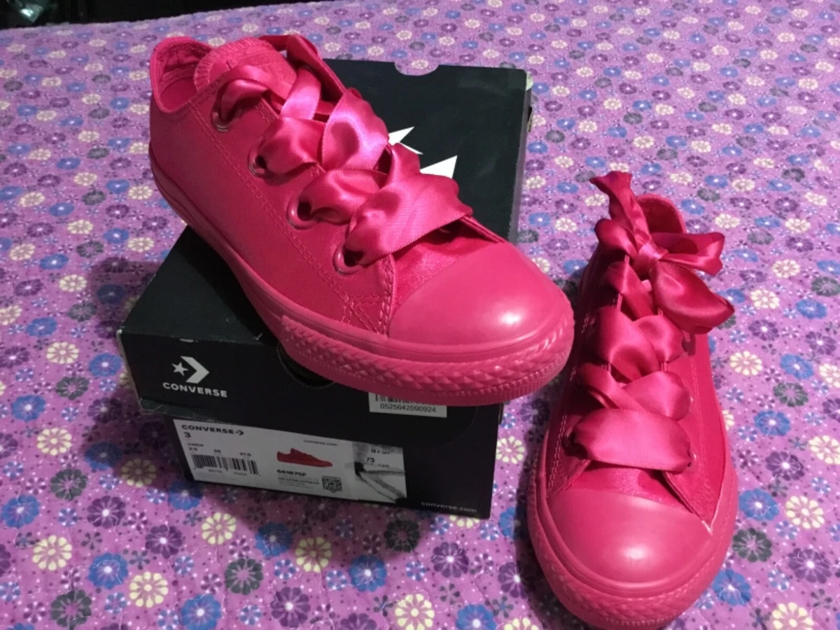 Converse CTAS Big eyelet ox Pink Sz junior New Box eBay