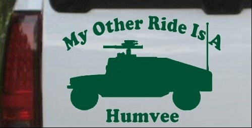 Mi otro viaje es una pegatina de calcomanía para computadora portátil Hummer Humvee o una ventana de camión - Imagen 14 de 32