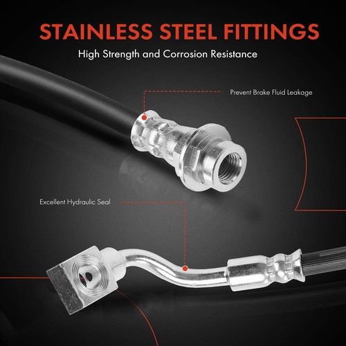 2pcs Brake Hydraulic Hose Rear Side for Chevrolet Silverado 1500 GMC Sierra 1500 - Bild 4 von 10