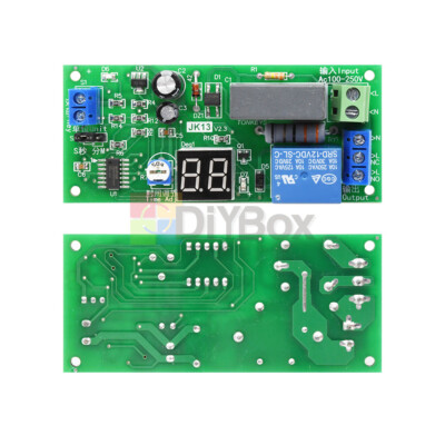 JK13 Digital Display Delay Relay Module Delay Timer Switch 0-99 S/Min AC 220V