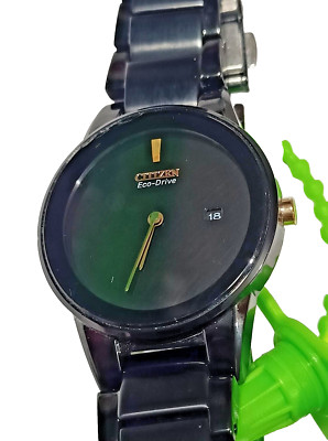 J015-S086949 CITIZEN ECO-DRIVE ALL OVER BLACK WRIST WATCH FOR MEN C1-132