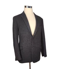 Brooks Brothers - Unstructured Dark Gray Wool Blend Sport Coat Regents Fit - 45R