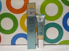 IT COSMETICS ~ CC+ NATURAL MATTE FULL COVERAGE CREAM ~ FAIR IVORY ~ 1.08 OZ