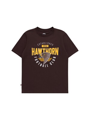 AFL Supporter Tee Hawthorn Hawks Youth Kids T-Shirt