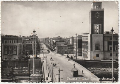 PESCARA - CORSO VITTORIO EMANUELE - TRAVEL 1952 -9807-