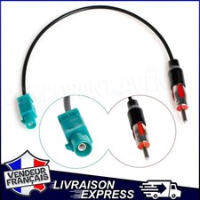 CÂBLE ADAPTATEUR FAKRA ISO DIN POUR ANTENNE AUTORADIO VOLKSWAGEN AUDI (2273)