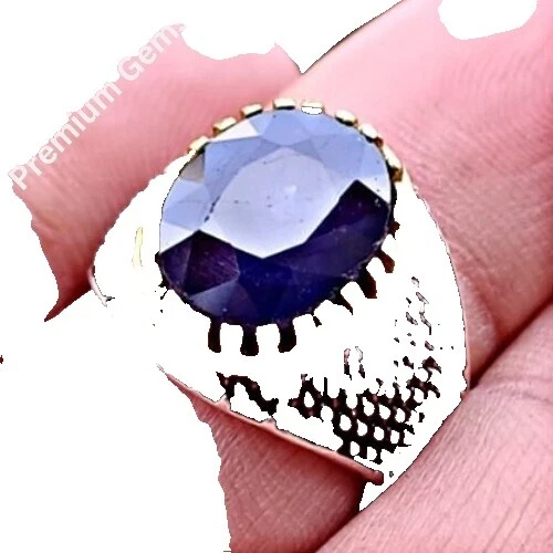 Anillo Zafiro amor Anillos 10 para Hombre