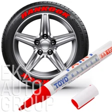 5Pcs Paint Pen Marker Waterproof Permanent Car Tire Lettering Rubber Letter Red