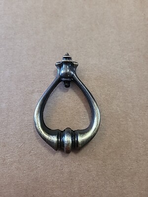  Vintage Ajax  Knocker Style Pull Handle Antique Brass  Nos