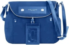 MARC JACOBS M0014625 PREPPY NATASHA BLUE W/ SILVER HARDWARE WOMENS CROSSBODY BAG