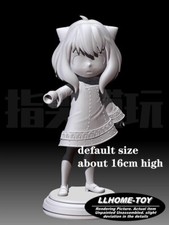 Anime SPY Anya Forger take gun shoot lovely girl Resin 3D Print GK Kit Figure