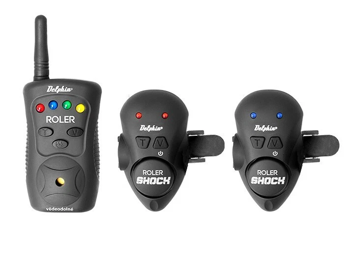 Funk Biss Anzeiger Set mit Koffer Delphin ROLER SHOCK - Wels Waller Cat Black - Bild 1 von 4