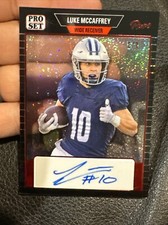 2023 Leaf Pro Set Pure Luke McCaffrey Silver Auto PSA-LMC 1/1 Commanders Red