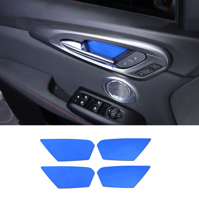 Blue Door Handle bezel Protection Stainless Plate For Alfa Romeo Tonale 2022-24