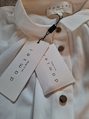 Damsel In A Dress Annah Blouse Ivory Size 16 BNWT RRP £89 - Picture 8 of 12