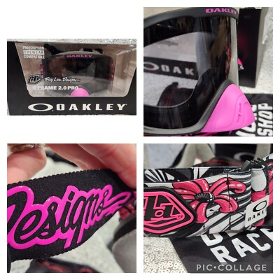 Oakley O Frame 2.0 Pro MX Troy Lee Designs 7115 Jungle Pink Small Grey Lens