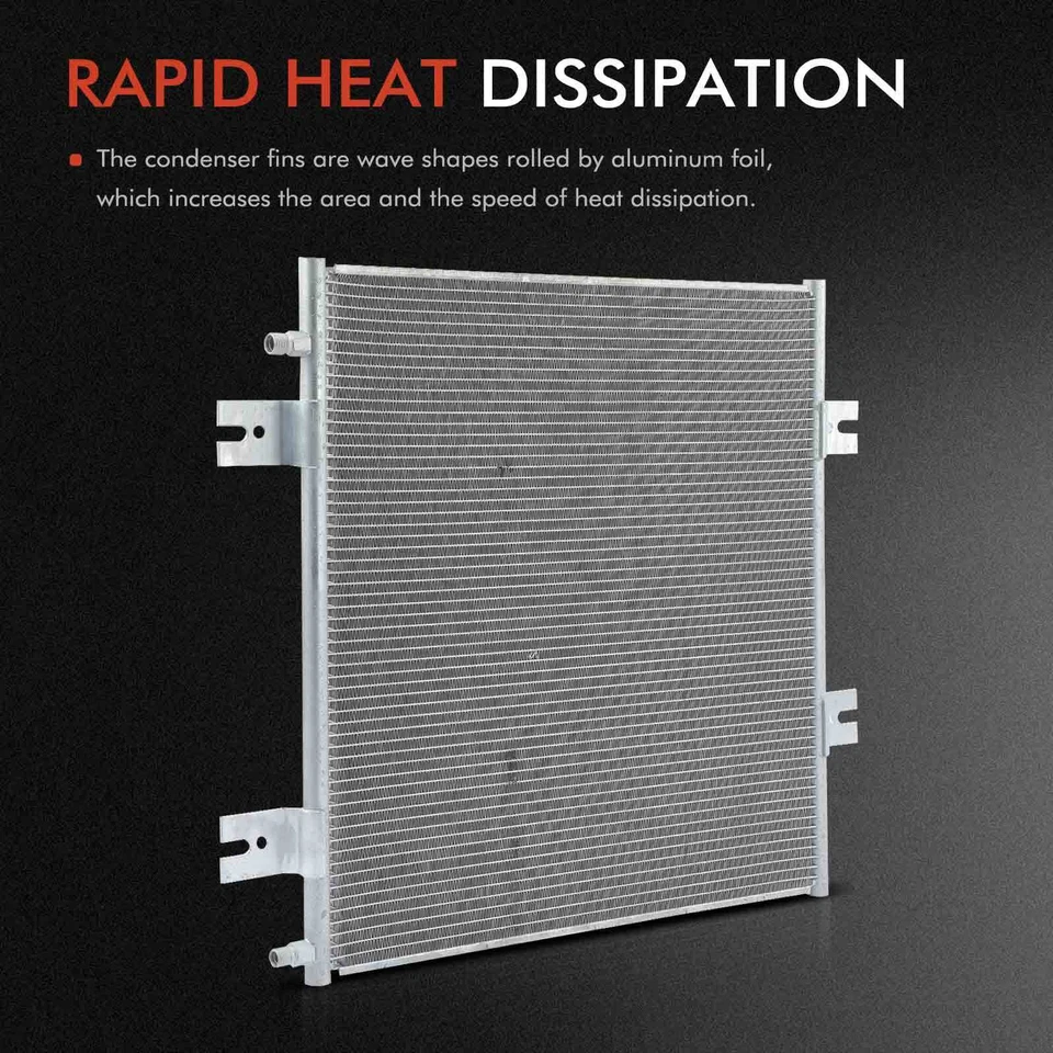 Condensador de aire acondicionado con soporte para Freightliner MT45 MT55 2011 2012 2013 2267959000 Foto 4 de 4