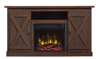 Rustic Tv Stand Smart Entertainment Center 4k Barn Door Wood
