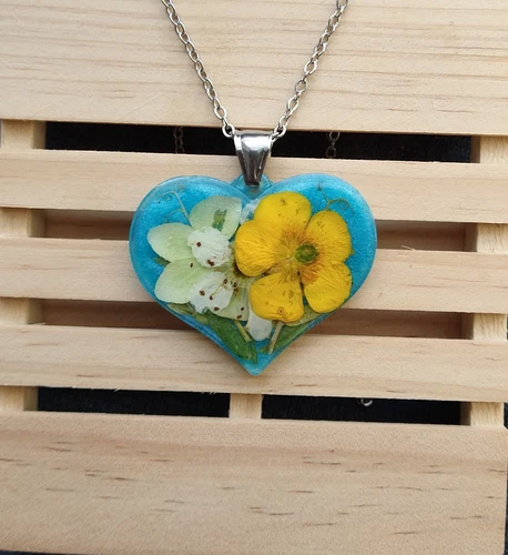 Handpicked and Pressed Wildflower Necklace