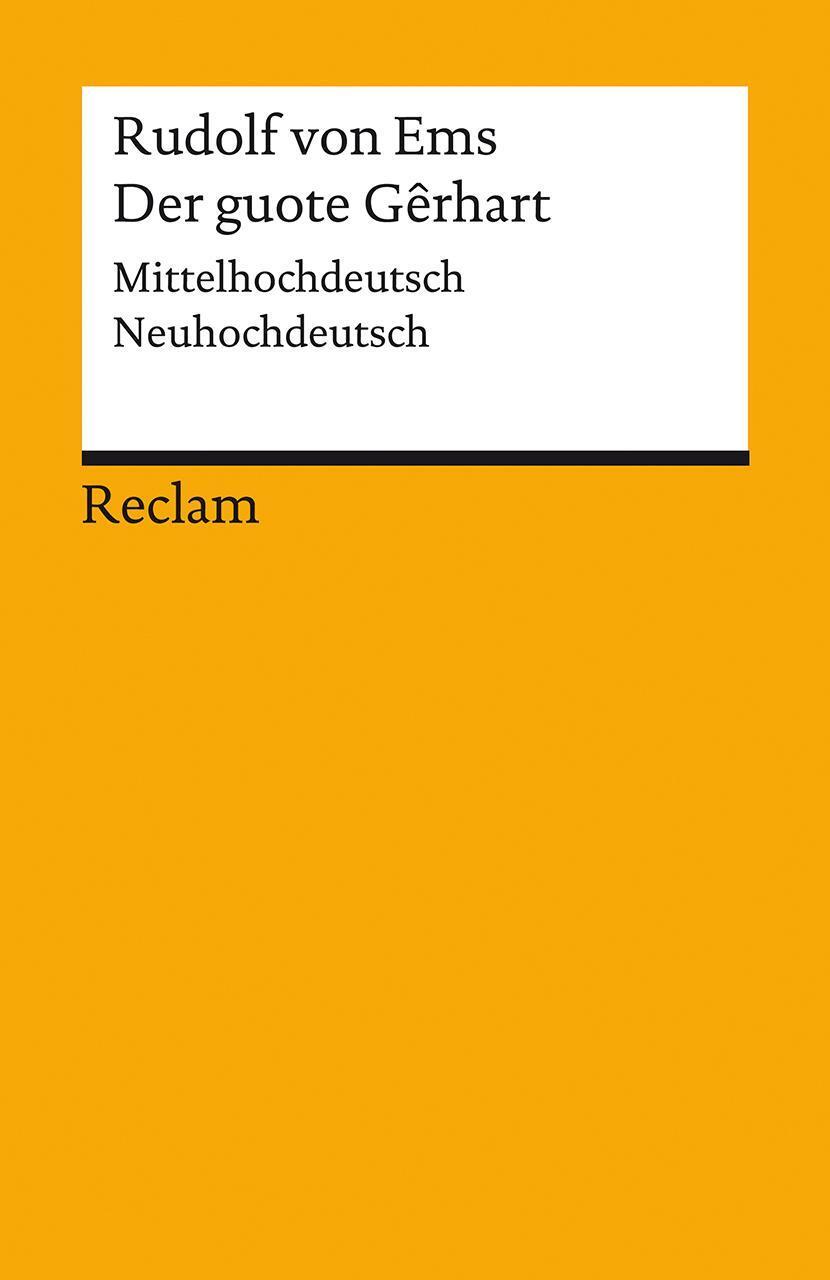 Thumbnail - Rudolf Von Ems / Der Guote Gêrhart / Der Gute Gerhart / 9783150195895