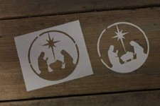 Manger Star Circle Airbrush Paint Mylar Stencil Reusable Durable L1031  