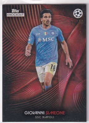Topps 2024 Knockout Champions League No. Giovani Simeone Red SP 8/10