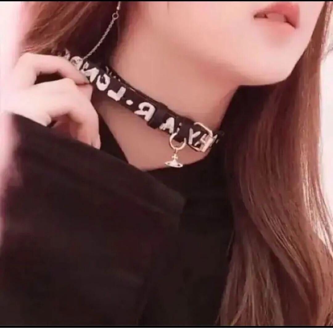 Vivienne Westwood Orb Choker Necklace Bracelet Leather Black Vivienne Westwood Orb Choker Necklace Bracelet Leather Black