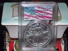 2001 *1 of 531*  Silver American Eagle PCGS WTC World Trade Center 911 recovery