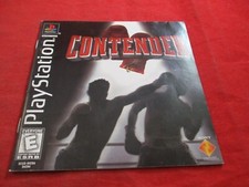 Contender 2001 Playstation 1 PS1 Instruction Manual Booklet ONLY