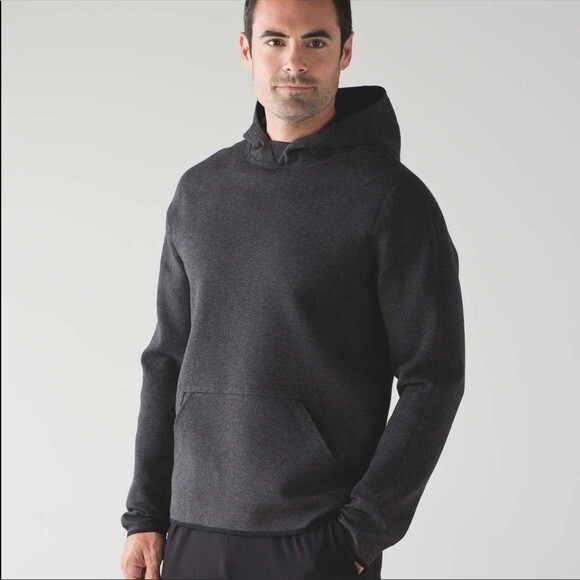 New Rare Lululemon Pave Pullover Hoodie Heathered Black XL image 3