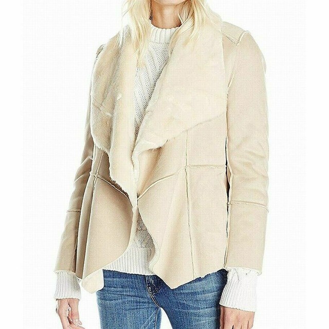 Lucky BRAND Beige Faux Shearling 