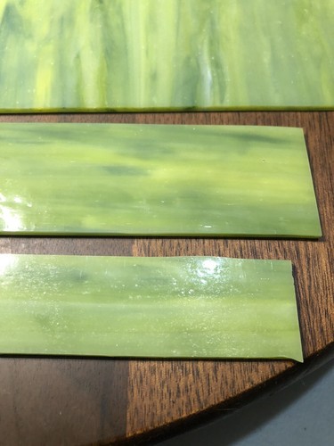4 Pc Antique Stained Glass Panels From Lantern Greens, Blue Estate Find - Picture 2 of 14