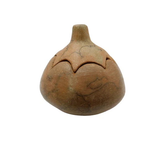 Vtg OOAK Small Signed D. Martinez Taos Pueblo Micaceous Pottery Container