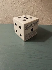 Vintage James Salt Water Taffy Atlantic City Promo Dice Coin Bank-Excellent