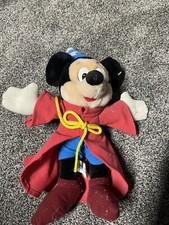 Walt Disney World Mickey Mouse 12" Fantasia Sorcerer Wizard Plush Stuffed Animal