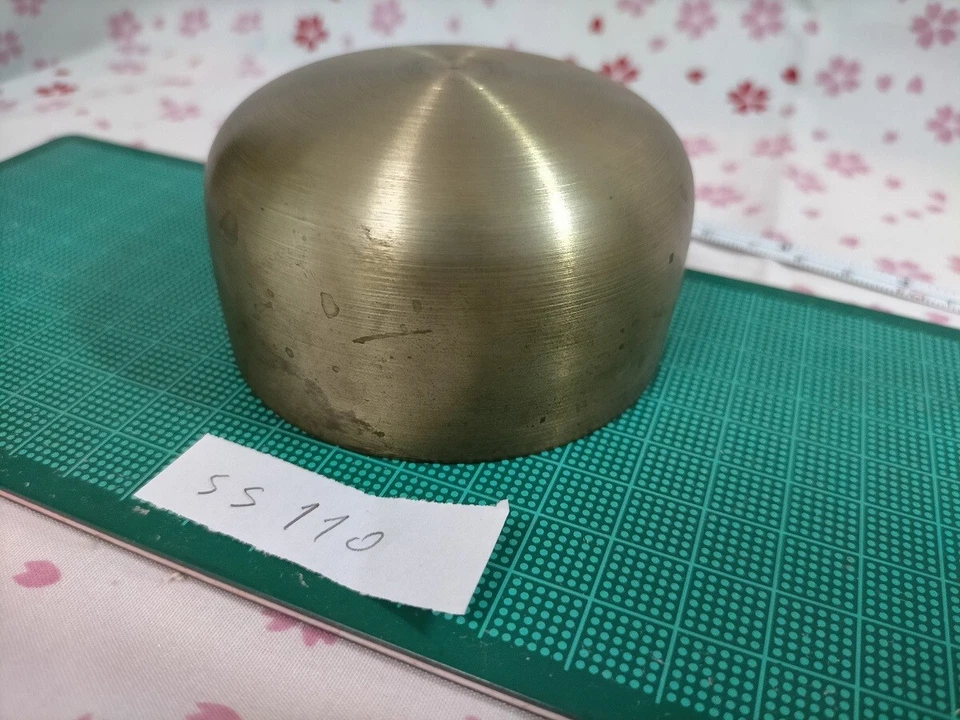 Marked 2.894" Japanese Vintage Buddhist Bell SS110 Clear Sound Dragon - Image 3 of 4