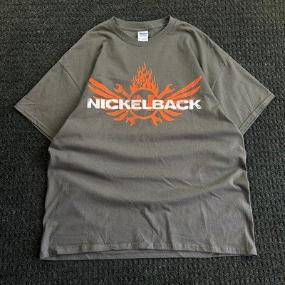 Vintage Nickelback T Shirt Gray XL Here and Now Tour 2012 y2k Rock Band
