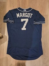2018 San Diego Padres Game Used Navy Jersey - Manuel Margot