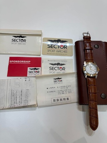 Orologio SECTOR ADV2500 Quarzo Cinturino Pelle Marrone Uomo Work in Progress - Foto 2 di 10