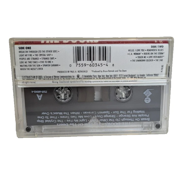 Casette Tape The Best of The Doors 1985 Liftout Insert Vintage Audio - Image 3 of 4