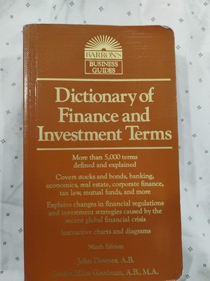 Dictionary of Finance and Investment Terms by J. E. Goodman and John... 9th Edit