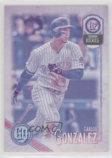 2018 Topps Gypsy Queen Missing Black Plate Carlos Gonzalez #137 m4h