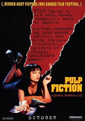 Pulp Fiction (v2) Poster Print Movie Picture Film Wall Art A1-A4