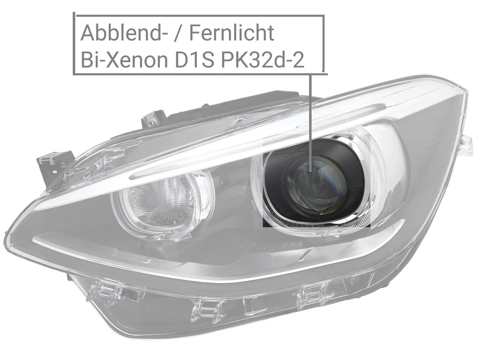 Scheinwerfer links für 1er BMW F20 F21 2011-2015 bi-Xenon D1S LED Tagfahrlicht - Bild 4 von 4