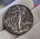 1987 US Silver Eagle $1 Nice Unc Semi Key Date (Toned)