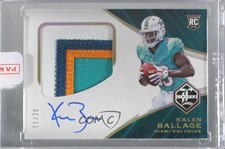 2018 Limited Rookie Variation Gold Spotlight 11/20 Kalen Ballage Patch Auto 0a6
