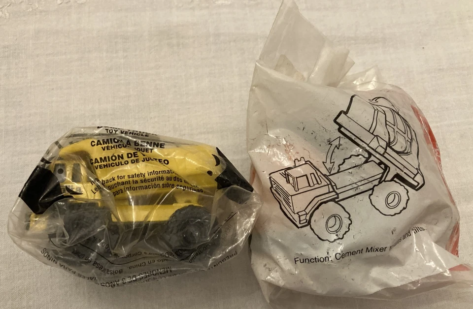 Vintage 1992 McDonalds Happy Meal Tonka Toys-Dump Truck & Cement Mixer - Image 2 of 4