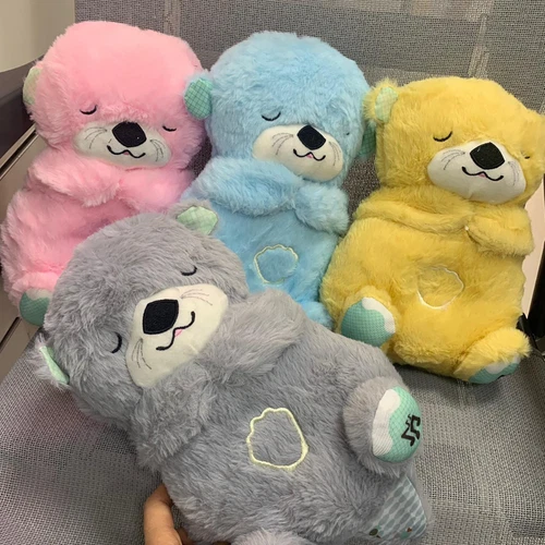 PELUCHE BAMBINI CON NINNA NANNA RESPIRAZIONE ORSACCHIOTTO RESPIRA ANTISTRESS - Foto 8 di 9